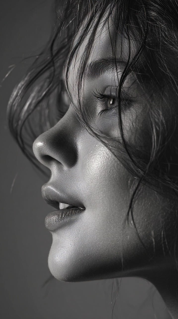 woman, profile, side, bw, model-9727004.jpg
